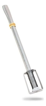 Bombilla Para Mate Acero Inoxidable Doble Filtro Con Estribo Plateado