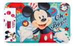Alfombra Para Baño Rectangular Disney Calidad Premium Color Celeste Mickey Mouse