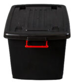 Set X2 Cajas Contenedores Hermeticos Heavy Box De 95lts Negro Lisa - Image 3