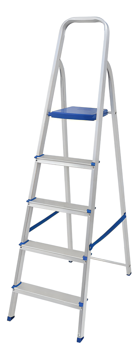 D_NQ_NP_907271-MLA95940269777_102025-F.jpg Escalera 5 Escalones Aluminio 1.08 Mts Mor Color Aluminio - Image 1