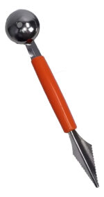 Ahuecador Descarozador Cuchara Acero Calidad Premium Color Naranja