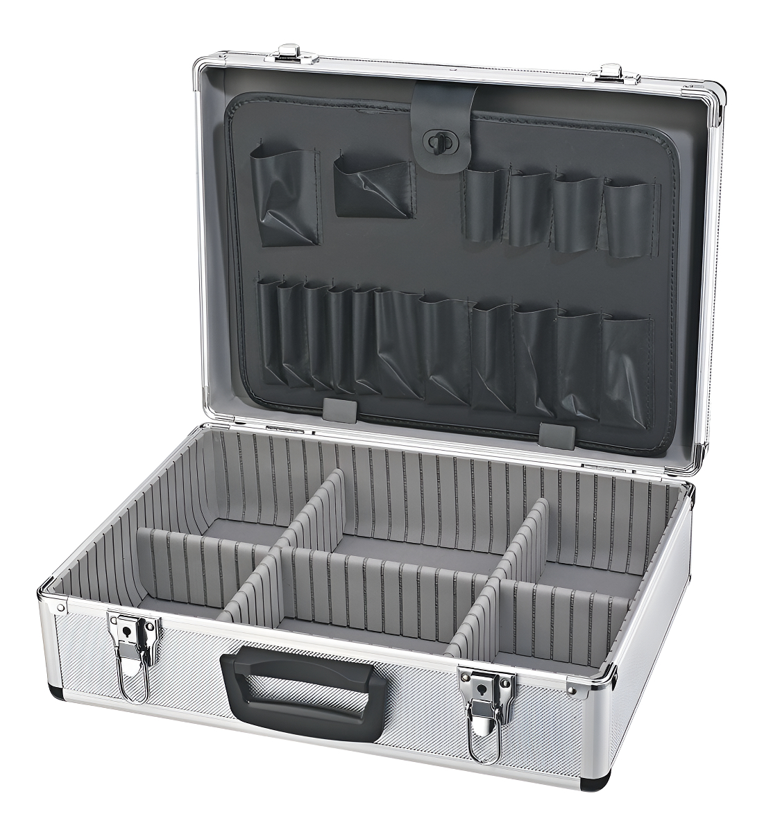 D_NQ_NP_908717-MLA96098991345_102025-F.jpg Maletin Caja Porta Herramientas Reforzado Premium Plateado - Image 1