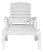 Garden Life Toronto Set Reposeras De Plástico Para Piscina Exterior 2 Unidades Color Blanco - Image 7