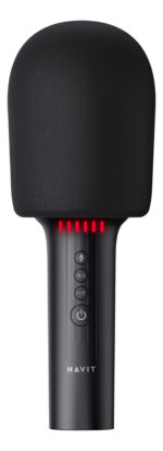 Microfono Havit Bluetooth Inalambrico De Mano Karaoke Negro