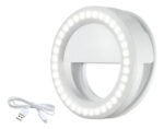 Aro De Luz Led Mini Recargable Selfie Celular Usb Premium