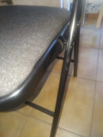 Silla Plegable Metalican Diseño Elegante Con Detalle Negro Lisa - Image 6