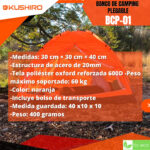 Kushiro Bcp01 Banqueta Plegable Camping Pesca Outdoor Sporta 60kg Mas Bolso Naranja - Image 2