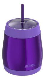 Termo Taza Para Bebidas Frias Doble Aislamiento Con Sorbete - Image 2