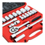 Kit Set De Dados Mecanicos 23 Piezas 1/2  Completo Acero - Image 5
