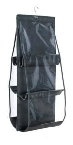 Organizador Valija O Placard Colgante + 3 Estantes Resistente Diseño Total Negro