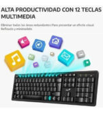 Combo Teclado Mouse Genius Km-8200 Inalambrico Español Pc Color Del Teclado Negro Color Del Mouse Negro - Image 4