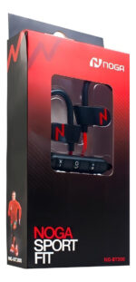 Auricular Inalambrico Deportivo Clip Agarre Y Control Música Color Negro/rojo - Image 5