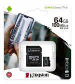 Tarjeta De Memoria Kingston Sdcs2/64gb Canvas Select Plus Con Adaptador Sd 64gb - Image 2