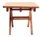 Set De Mesa + 2 Sillas Plegables Diseño Exterior Interior Natural - Image 6