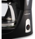 Cafetera Electrica Semi Automatica Filtro Vidrio Winco W1930 Color Negro - Image 4