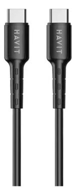 Cable 1m Usb-c Carga Rapida 60w Para Android Ramos Mejia Negro - Image 2