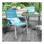 Silla Reposera De Jardin Exterior Aluminio Apilable En Ramos - Image 19