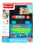 Laptop Computadora Infantil Bebes Fisher Price Sonidos Luces Celeste - Image 3