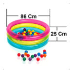 Pileta Infantil Pelotero Inflable Reforzado + Pelotas Color Colorida - Image 3