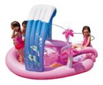 Pileta Inflable Intex Playcenter Tobogan Calidad Premium Rosa Y Celeste - Image 2