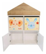 Biblioteca Infantil Gacela Madera Marrón Claro 60x30x100cm Con Puertas - Image 5