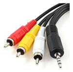 Cable Audio Video Kolke Rca Macho A Mini Plug 1.8m - Image 2