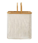 Cesto Ropa Sucia Plegable Laundry Madera Bambu + Resistente Beige Liso