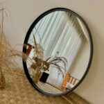 Espejo Decorativo De Hierro Circular Calidad Premium Negro - Image 2