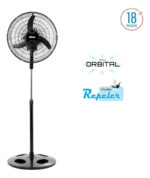 Ventilador De Pie Liliana Vprn18 Orbital Con Repeler Negro - Image 3