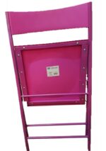 Silla Plegable Metalica Super Resistente Con Diseño Ramos - Image 4