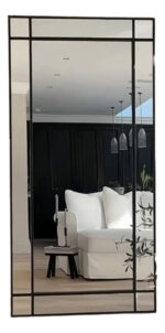 Espejo De Pared Rectangular Reforzado Calidad Premium Negro