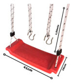 Hamaca Tabla Con Soga Rodacross Color Rojo - Image 4