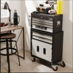 Gabinete Metalico Caja Para Herramientas Ruedas + Cajones Negro - Image 7