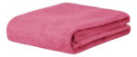 Manta Corderito Suave Bifaz Reforzada Calidad Premium Magenta Liso