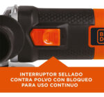 Amoladora Angular 115mm 820w Black Decker G720n Color Naranja - Image 3