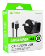 Cargador Usb 5v 2a Con Cable Microusb Celular Universal Pared Tablet 520 Negro - Image 5
