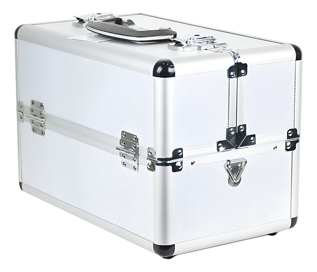 D_NQ_NP_959158-MLA95836394765_102025-F.jpg Maletin Fuelle Robust Porta Herramientas Maquillaje 36x22x24 Plateado - Image 1