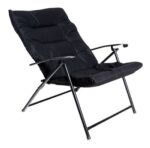Silla Reposera Plegable Jardin Camping Acolchada + Calidad Negro Liso - Image 4