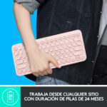 K380 Multidevice Bluetooth Keyboard Color Del Teclado Rosa Idioma Español - Image 8