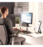 Mesa Fellowes Soporte Para Monitor Estándar Platino 91712 - Image 3