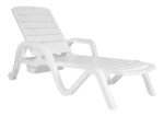 Set X2 Reposeras De Plastico Balcon Jardin Armadas Apilables Blanco - Image 2