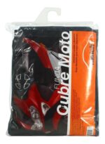Funda Cubre Moto Universal Grande Lavable Negro Ajustable  Negro - Image 3