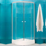 Cabina De Ducha Curva Sensi D'acqua Vidrio Templado 6mm 200x80cm Transparente Blanco - Image 3