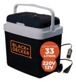 Heladera Conservadora Black+decker Termoeléctrica Portátil 33 Litros Frio Calor 12v 220v Bdc33l Color Negro