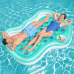 Colchoneta Inflable Doble Cama Posa Vaso Bestway + Parches - Image 11