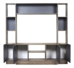 Modular Aparador Clasico De Madera Estante 4 Puertas - Image 2