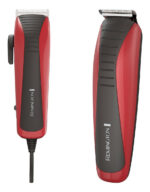 Kit Corta Pelo Cabello + Recortador Detalles Con Accesorios Rojo