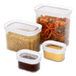 Contenedor Frasco Hermetico Acrilico 4 Piezas Diseño Calidad - Image 2