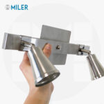 Spot Aplique Barral Acero 2 Luces Movil Para Dicroica Dublin - Image 8