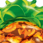 Colchoneta Inflable Bestway Diseño Piña Vinilo Resistente Naranja Con Verde - Image 3